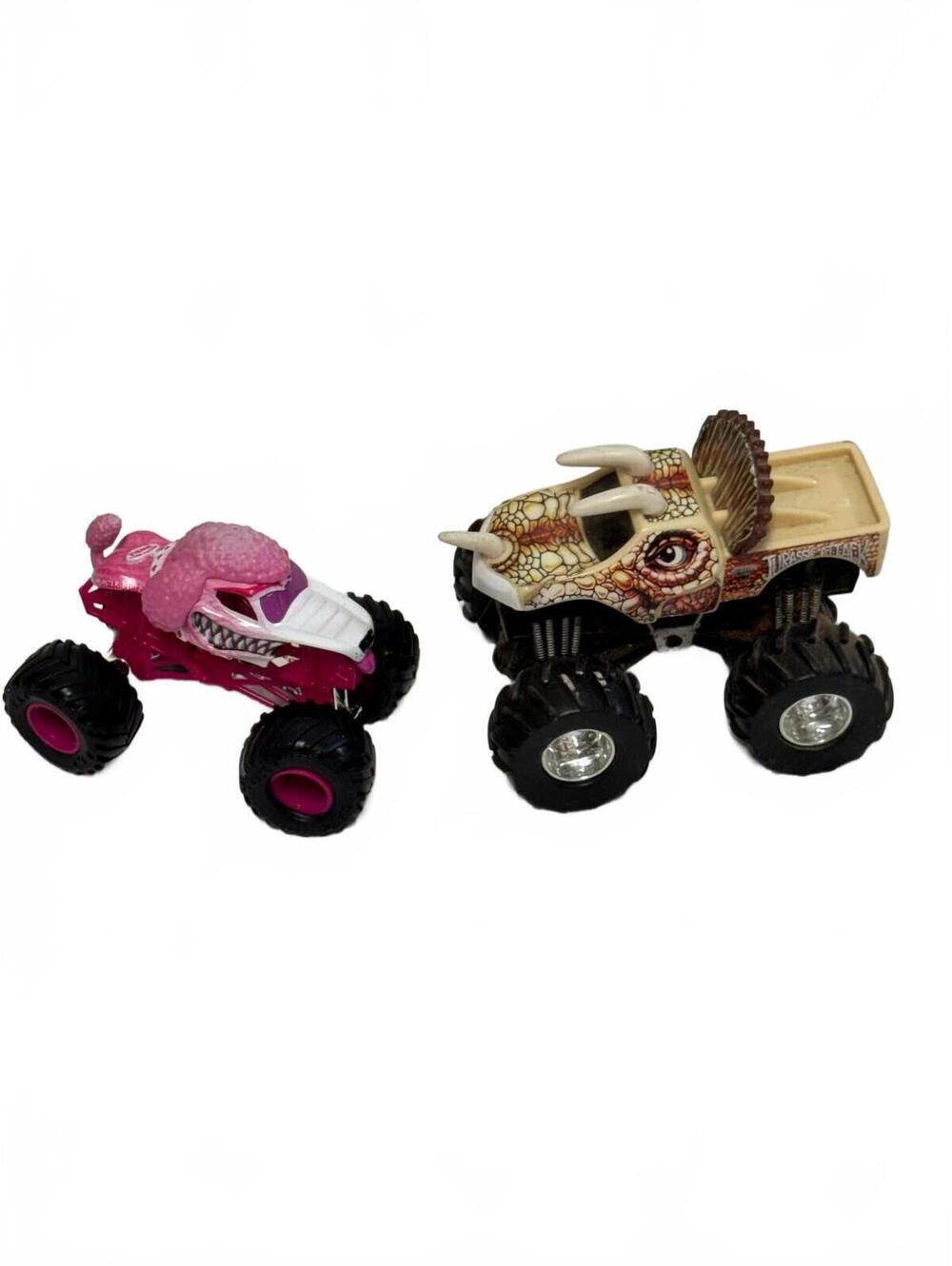 Monster Jam Monster Mutt Poodle & Jurassic Attack Truck Lot